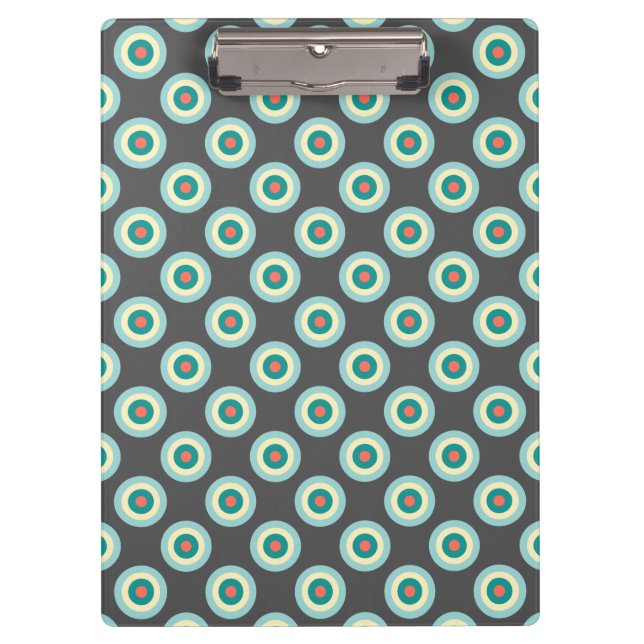 Porte-bloc Cercles mixtes gris par Shirley Taylor (Devant)