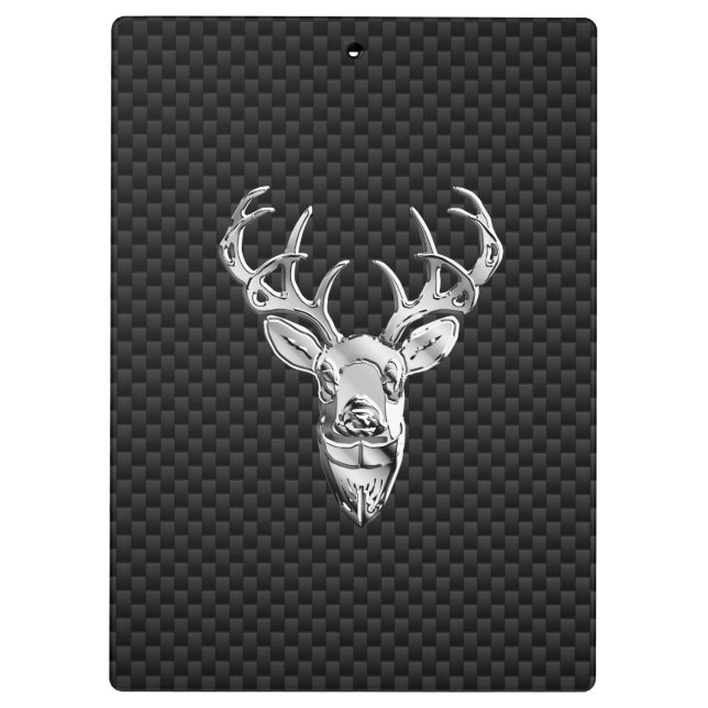 Porte-bloc Cerf à queue blanche sauvage sur papier carbone (Dos)