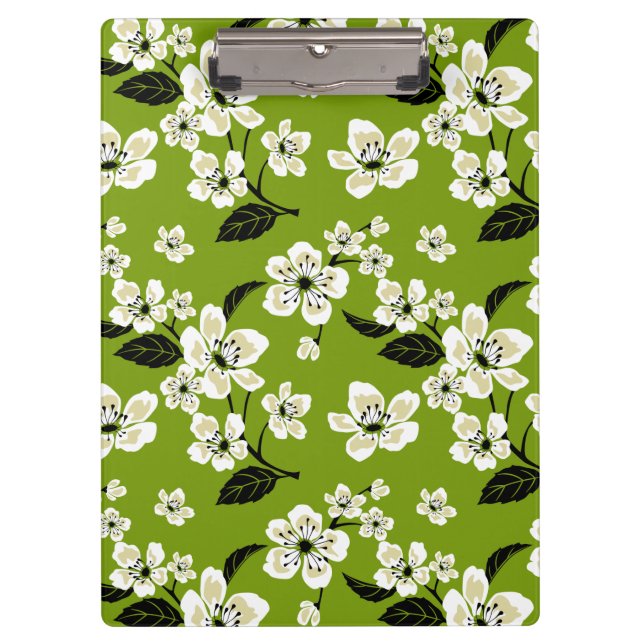 PORTE-BLOC CERISIER EN FLEURS - SAKURA (THÉ VERT MATCHA) (Devant)
