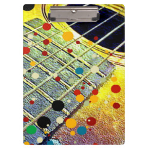 Porte-bloc Chaînes de guitare Aquarelle musicale