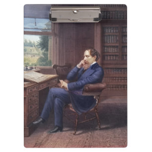 Porte-bloc Charles Dickens dans son étude