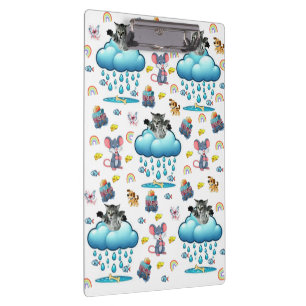 Porte-bloc Chat Chien Souris Arc-en-ciel Poisson Os Presse-pa