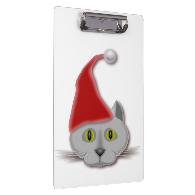 Porte-bloc chat de Père Noël "JOYEUX NOËL" (Swatch)