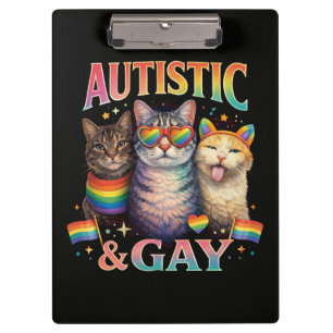 Porte-bloc Chat drôle autiste et gay