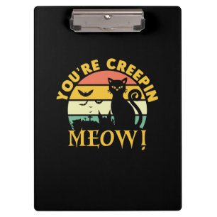 Porte-bloc Chat Halloween Vous Êtes Creepin Meow