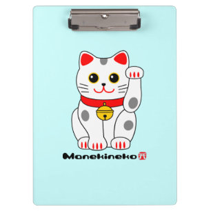 Porte-bloc Chat Manekineko-Chanceux (montrant le chat du