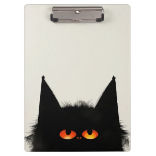 Porte-bloc Chat noir grumeux