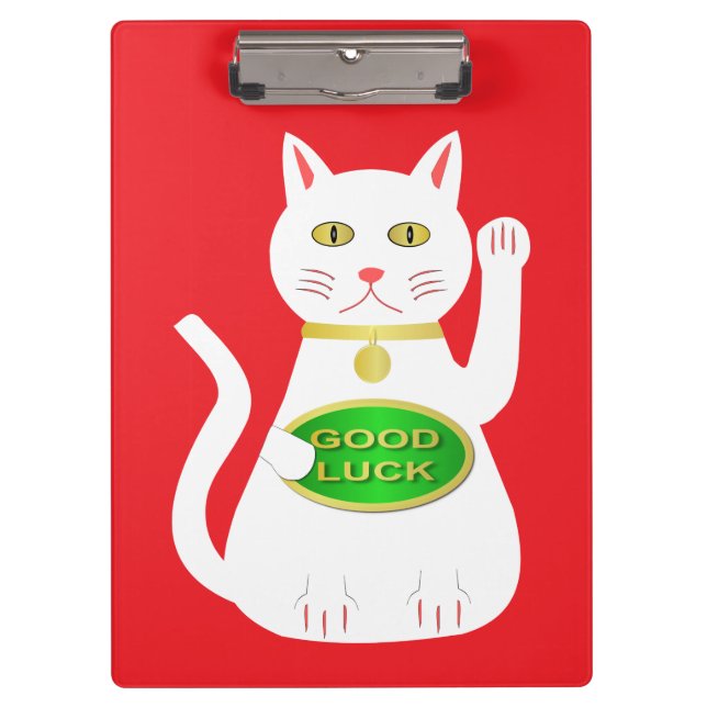 Porte-bloc Chat Oriental Lucky (Devant)