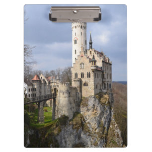 Porte-bloc Château traditionnel à Cliff le jour nuageux