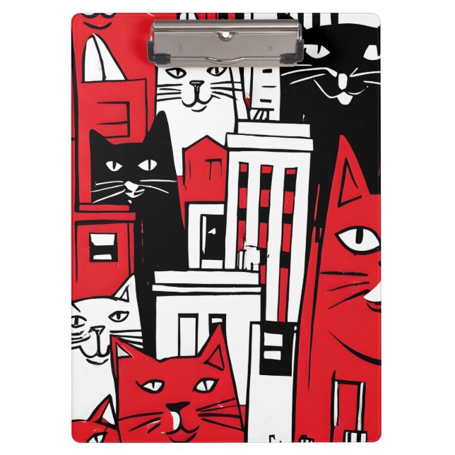 Porte-bloc Chats à New York  (Devant)