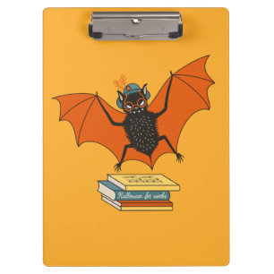 Porte-bloc Chauve-souris lectrice   Bibliothécaire fantaisist