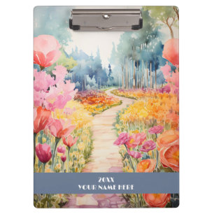 Porte-bloc Chemin calme à travers la forêt de fleurs