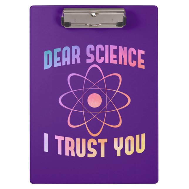 Porte-bloc Cher Science Je Vous Fais Confiance - Science Drôl (Devant)