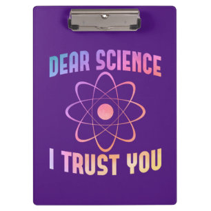 Porte-bloc Chère science, je vous fais confiance - Science am