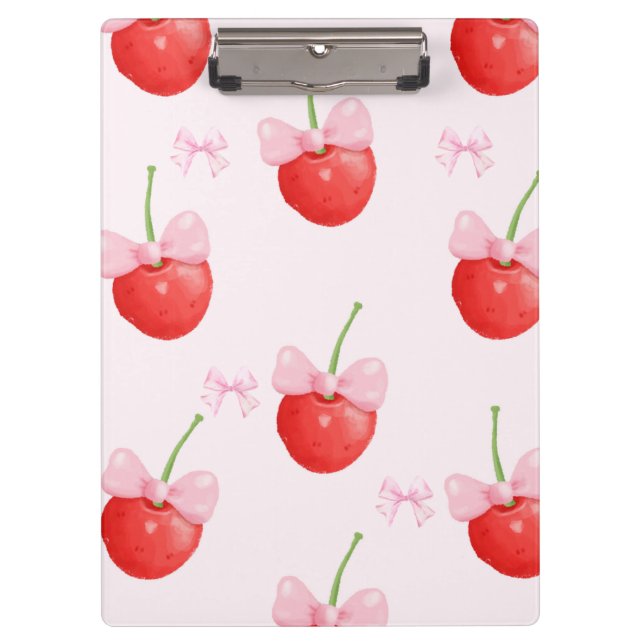 Porte-bloc cherry red and pink back to school (Devant)