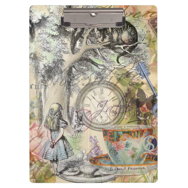 Porte-bloc Cheshire Chat Alice Wonderland Classic (Devant)