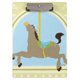 Porte-bloc Cheval avant juin Bruyère Vess de carrousel