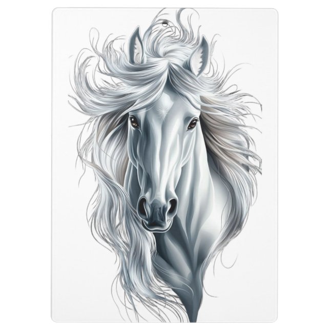 Porte-bloc cheval blanc (Dos)