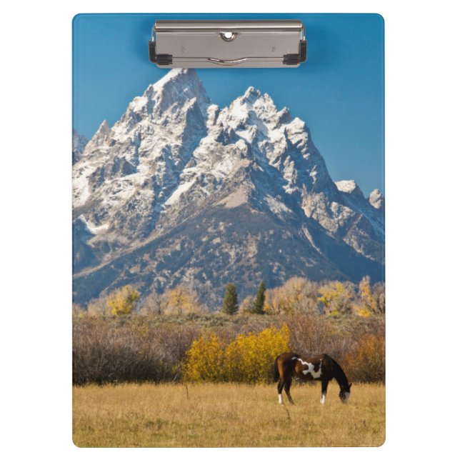 Porte-bloc Cheval et Grand Tetons, Moose Head Ranch (Devant)