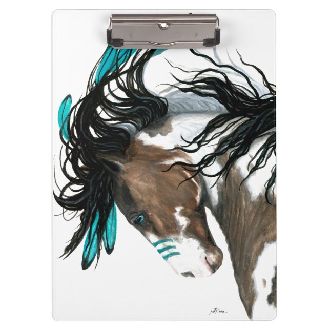 Porte-bloc Cheval Majestic Pinto de Bihrle (Devant)