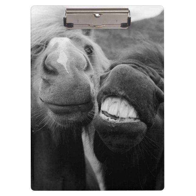 Porte-bloc Chevaux de sourire des images | de Getty (Devant)