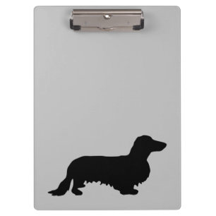 Porte-bloc Cheveux longs Dachshund - Silhouette 1
