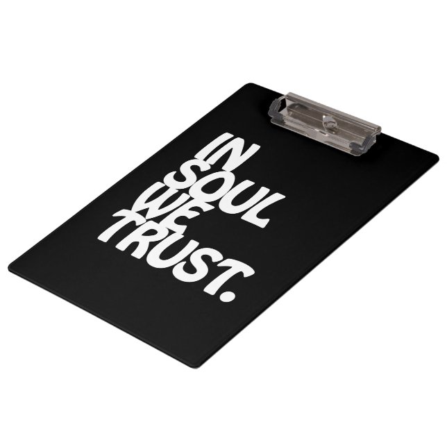 Porte-bloc Chez Soul, Nous Avons Confiance. (Incliné)