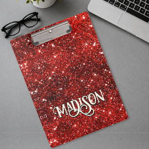 Porte-bloc Chic blanc rouge noir parties scintillant monogram