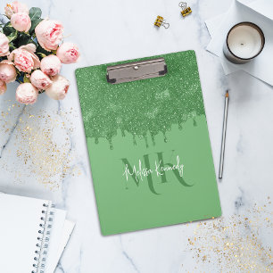 Porte-bloc Chic Girly Green Parties scintillant Lecteurs Mono