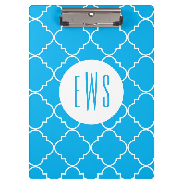 Porte-bloc Chic Quatrefoil Monogram Porte - bloc (Devant)