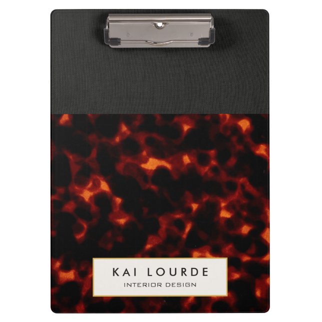 Porte-bloc Chic stylé Tortoiseshell (Devant)