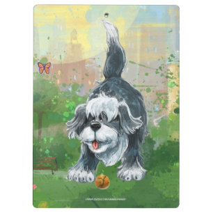 Porte-bloc Chien de moutons hirsute