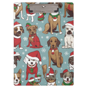 Porte-bloc Chien de Noël mignon