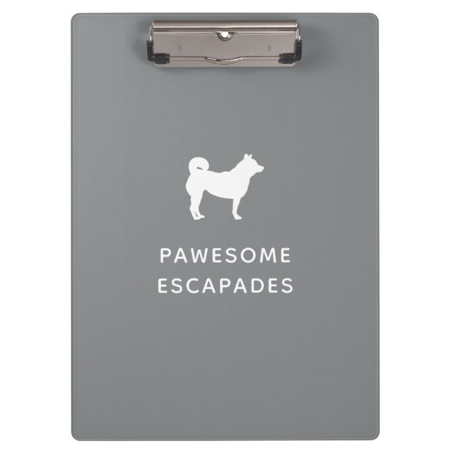 Porte-bloc Chien Walker & Animal Sitter Gris (Devant)