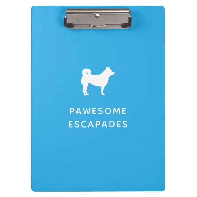 Porte-bloc Chien Walker & Animal Sitter Turquoise (Devant)