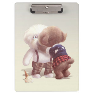 Porte-bloc Chiens mignons Accrochage