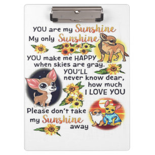 Porte-bloc Chihuahua Chien Vous Êtes Soleil  Soleil de chien
