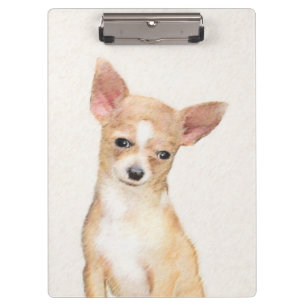 Porte-bloc Chihuahua Painting - Cute Original Dog Art