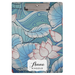 Porte-bloc Chinoiserie Pastel Oriental Pink & Blue Floral