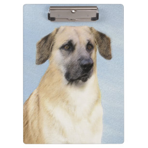 Porte-bloc Chinook (Oreilles Laissées) Peinture - Art Chien o