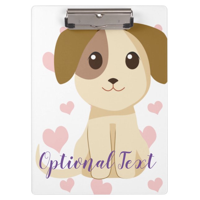 Porte-bloc Chiot doux (Devant)