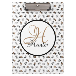 Porte-bloc Chiots de football sportif Monogramme