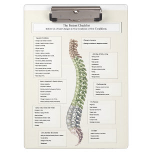 Porte-bloc Chiropractie spinale de dégénérescence de liste