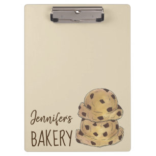 Porte-bloc Chocolat Chip Cookie Dough Bakery Chef pâtisserie