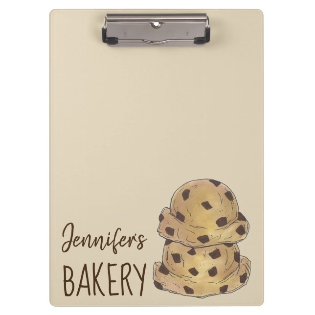 Porte-bloc Chocolat Chip Cookie Dough Bakery Chef pâtisserie (Devant)