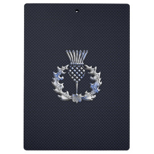 Porte-bloc Chrome comme sur Carbon Fibre Print Scottish Thist