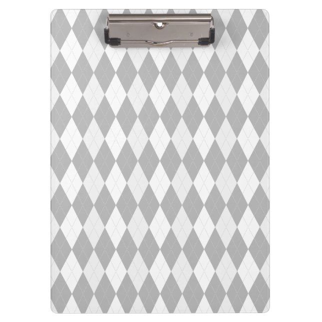 Porte-bloc Chrome gris Jacquard gris clair gris forme de peti (Devant)