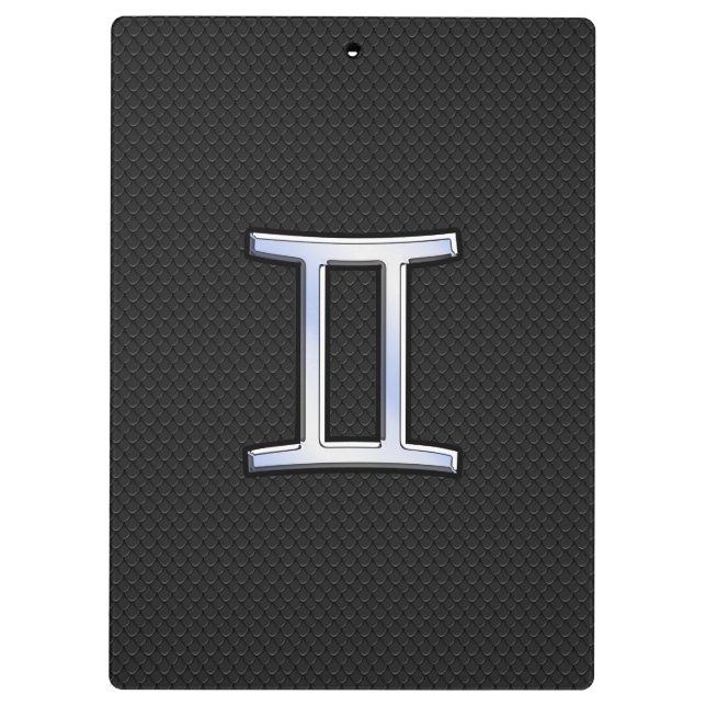 Porte-bloc Chrome moderne comme Gemini Symbole Zodiac (Dos)