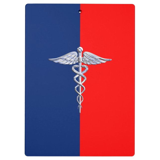 Porte-bloc Chrome Style Caduceus Médicale Symbole Ligue (Dos)