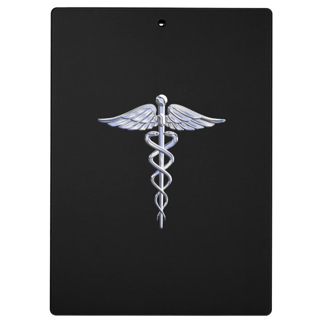 Porte-bloc Chrome Stylish Comme Caduceus Symbole Médicale (Dos)